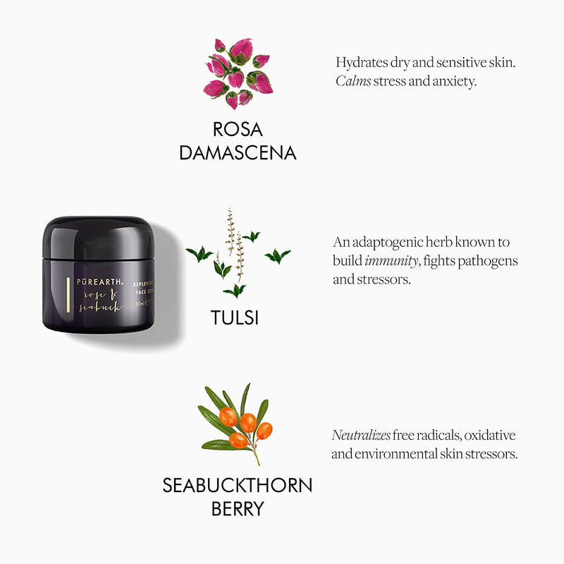 Rose & Seabuck Replenishing Face Cream (Full Size)